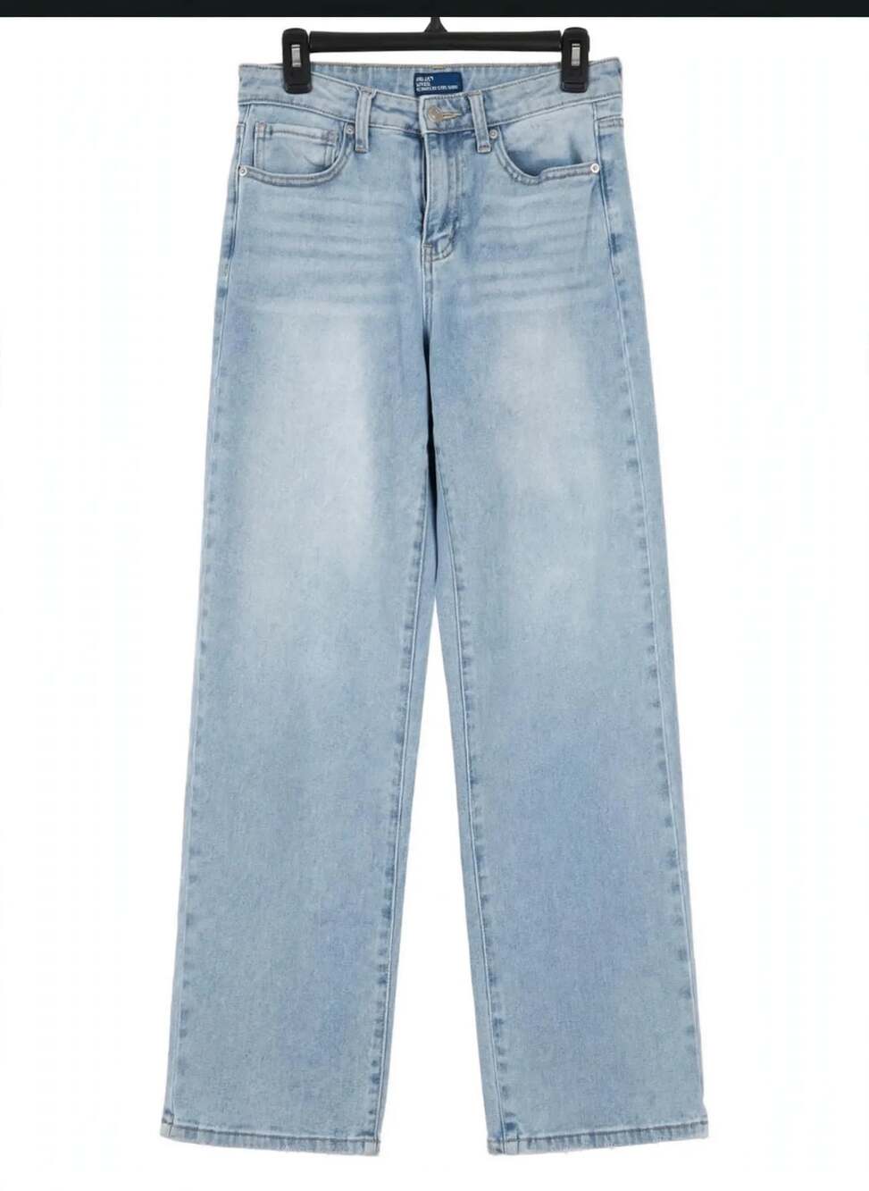 Vintage Y2K Light Wash Wide Leg Low Rise Jeans | 90s Baggy Straight Denim
